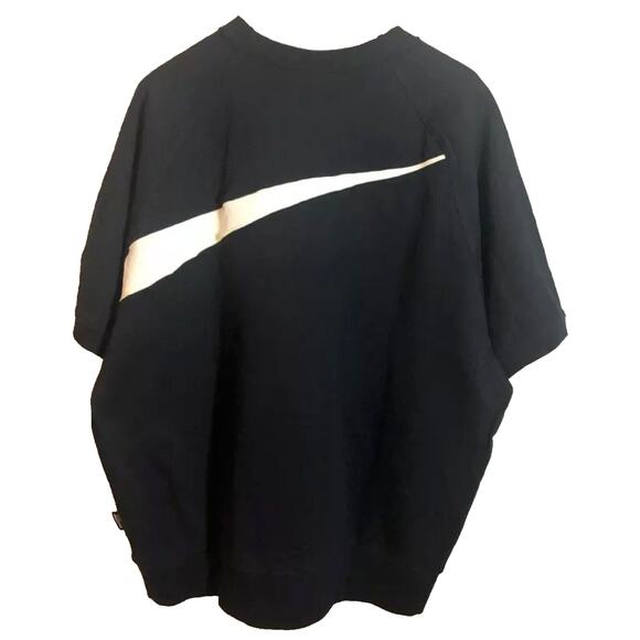 Men’s Nike Big Swoosh Pullover Shirt Black Size Small - Picture 2 of 4